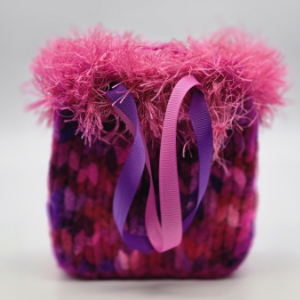 felt bag magenta