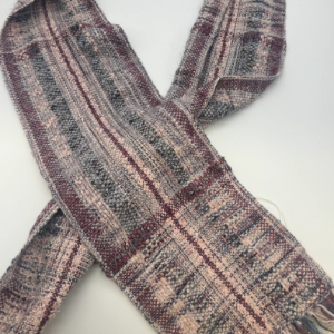 linear woven scarf