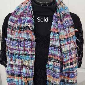 bright woven scarf SOLD